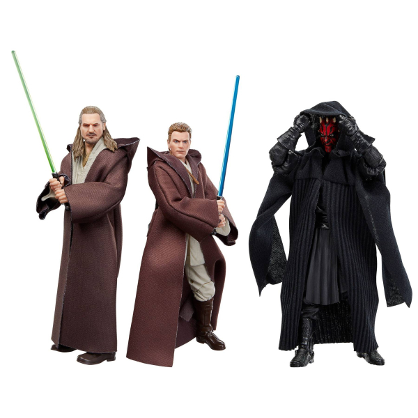 Star Wars Black Series 3er-Pack – Qui-Gon, Obi-Wan & Darth Maul | Hasbro 2025